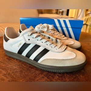 Adidas Sambas White/Black - Men’s Sz 8 Women’s Sz 9 Excellent/Mint Condition